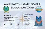 Washington State Boater Education Card